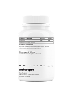 NaturePRO Melatonin 3mg 360 tablets